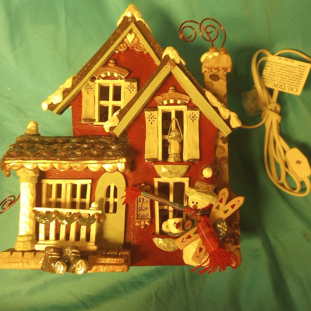 Kurt Adler Christmas Ski Chalet House